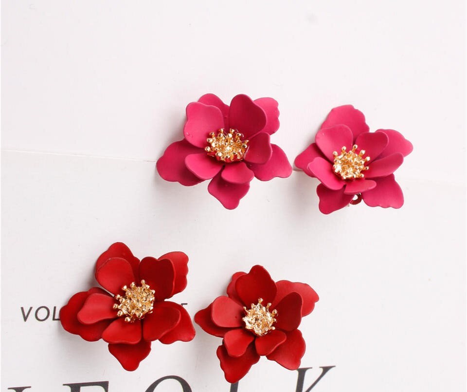 Flower Caribbean Chic Earring Stud