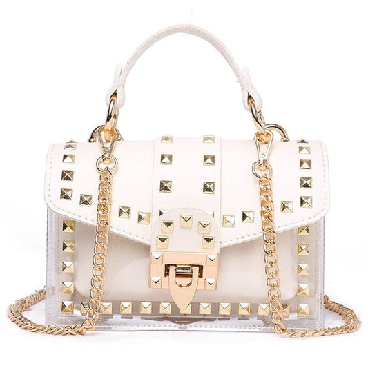 Gold Studded Cristina Purse